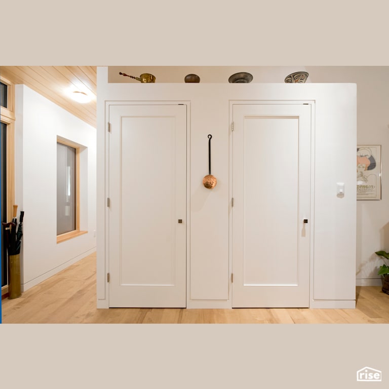 Gulf Island Sanctuary - Passive House - Pantry with Integrated LED by Pheasant Hill Homes Ltd.