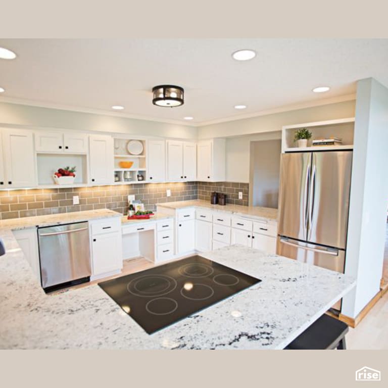 Kitchen with Integrated LED by Constructive Builders