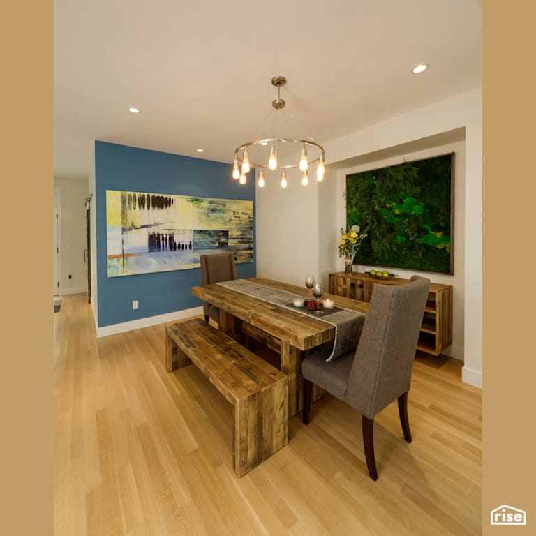 Dining Room with Integrated LED by My House Design/Build Team Ltd.