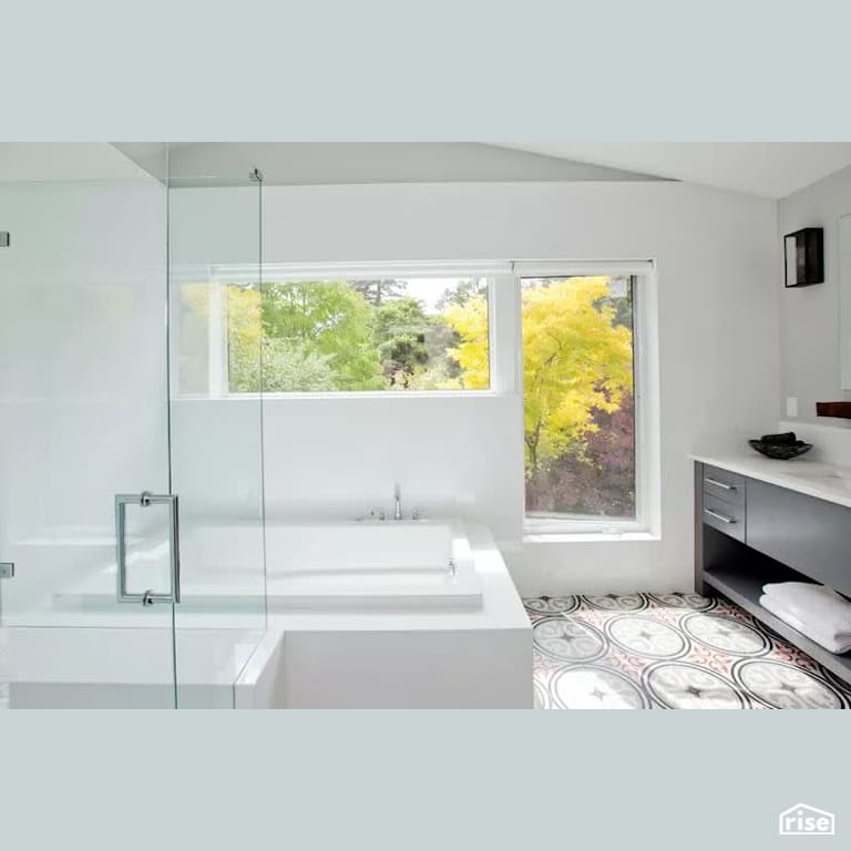 Marine Drive Renovation - Bathroom with Low-Flow Bathroom Faucet by B Collective Homes
