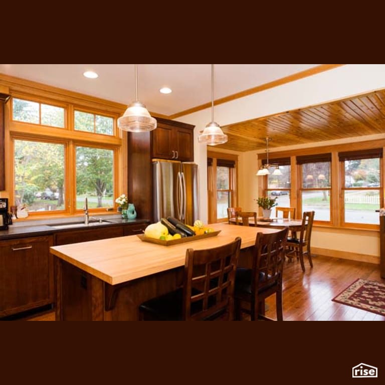 Kitchen with Integrated LED by Winsome Construction