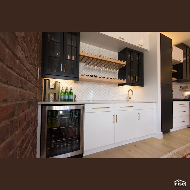 The Broadway - Kitchen with Low-Flow Kitchen Faucet by Bowers Construction
