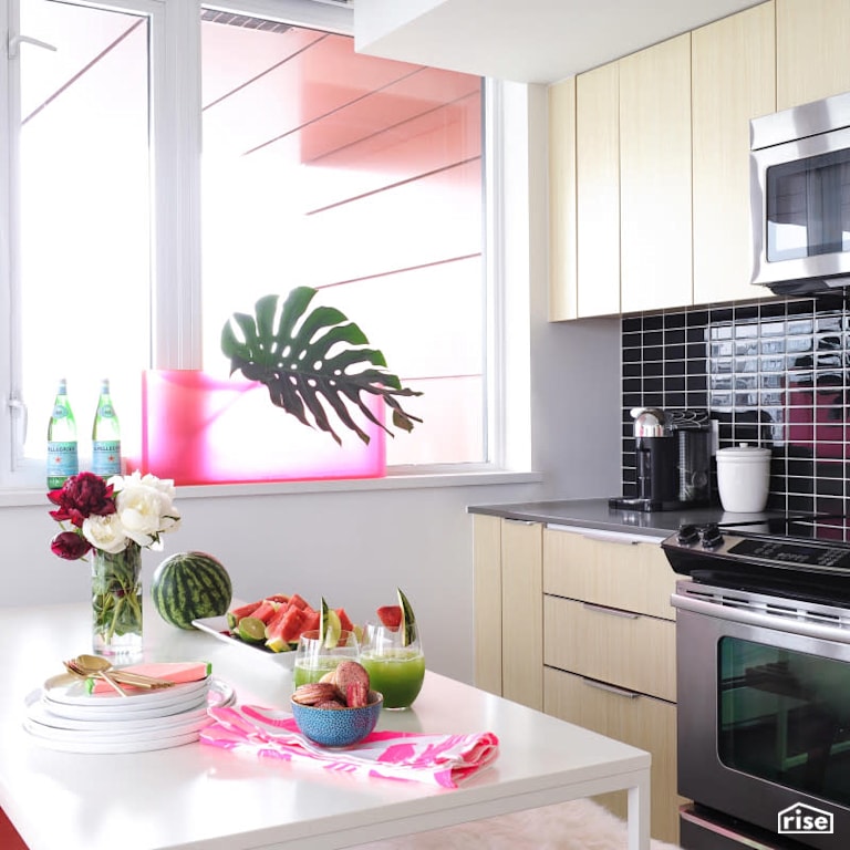 Plaid Fox - Yaletown Penthouse Kitchen with Induction Range by PlaidFox