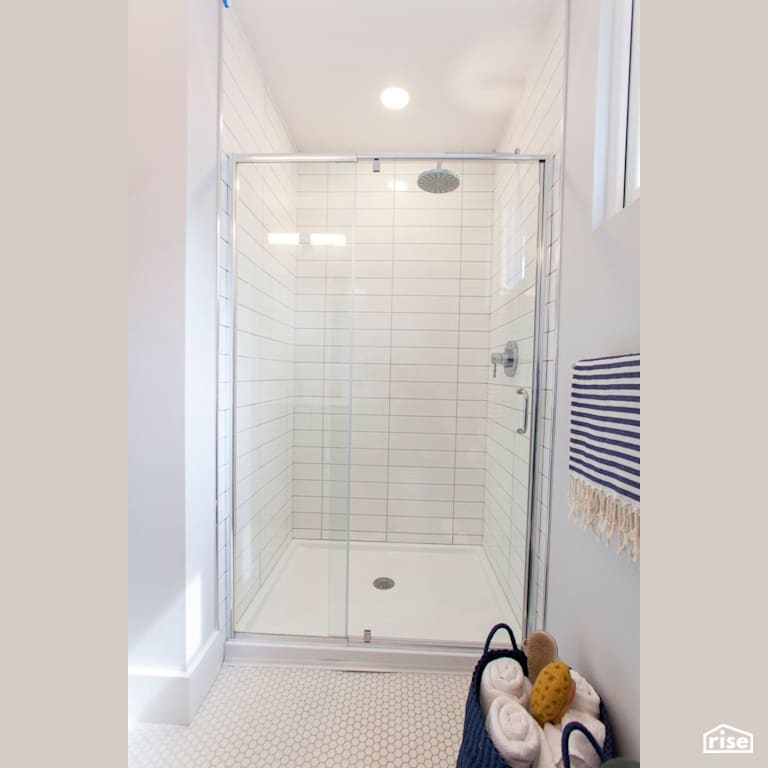 Black Street Development Standup Shower with Low-Flow Showerhead by Module