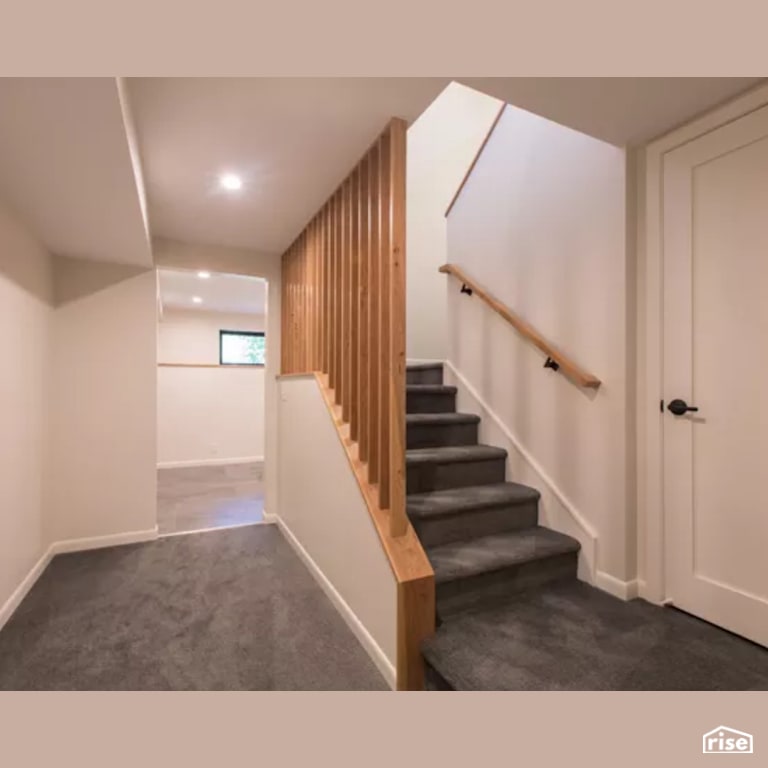 Staircase with Integrated LED by Constructive Builders