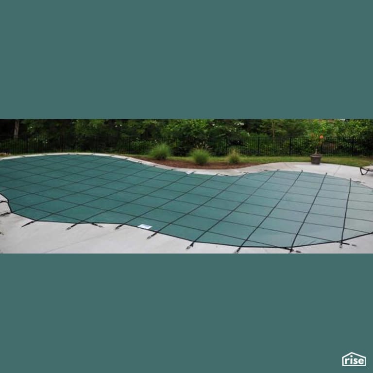 Inground Swimming Pool with Solar Blanket by PoolBoy Inc