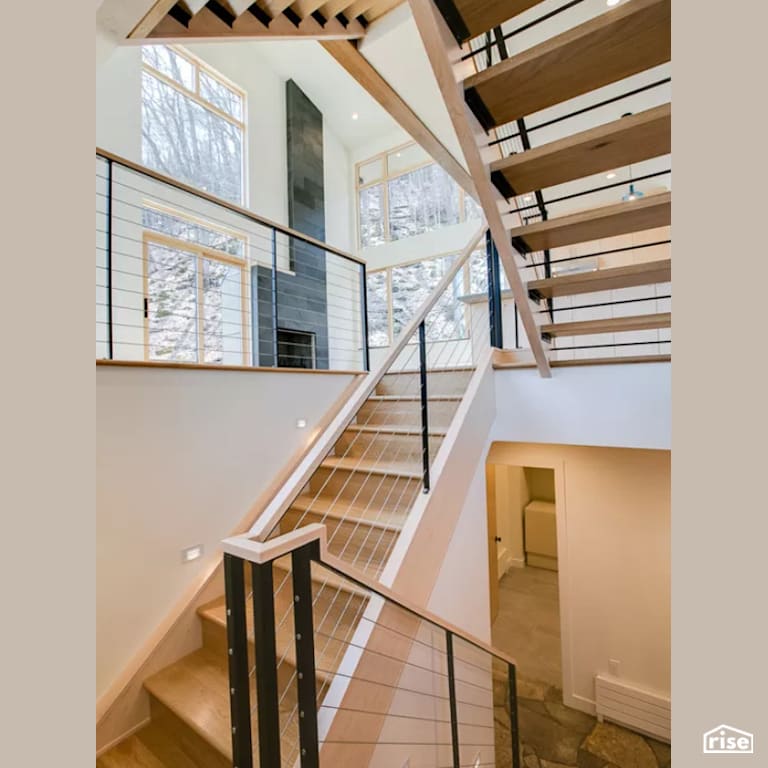 Staircase with Integrated LED by Constructive Builders