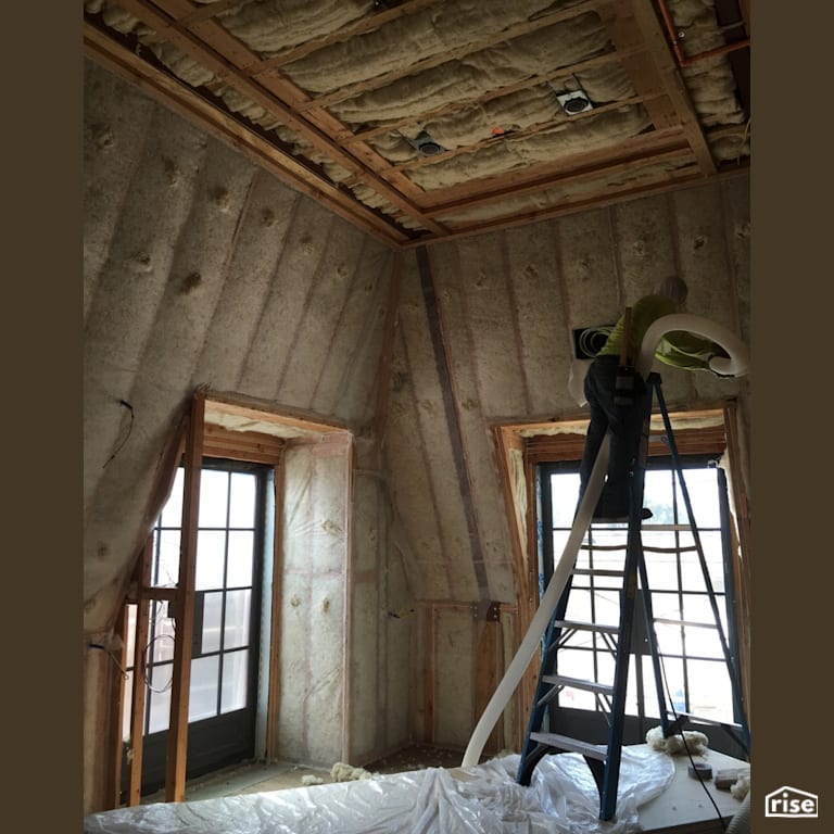 Blowing in Wool with Sheep's Wool Blown-In Insulation by Havelock Wool