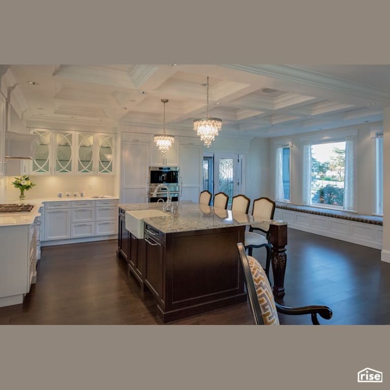 Kitchen with Integrated LED by My House Design/Build Team Ltd.