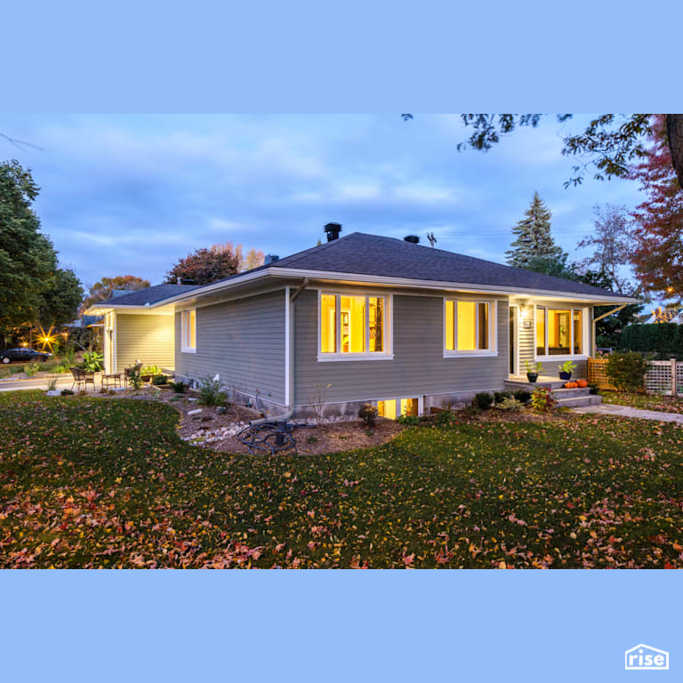 Chapman Exterior Side with Triple Pane Window by The Conscious Builder