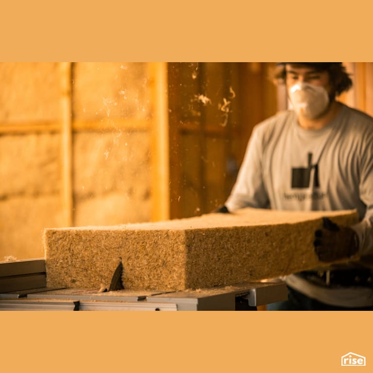HempWool is Easy to Cut with Hemp Batt Insulation by Hempitecture