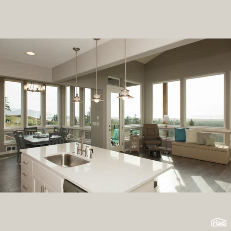 Kitchen Island with Fixed Window by Winsome Construction