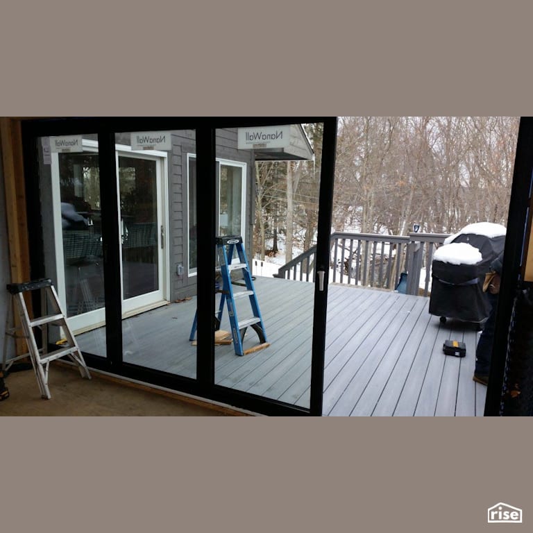 NanaWall sliding patio door with Sliding Patio Door by J Russon Construction