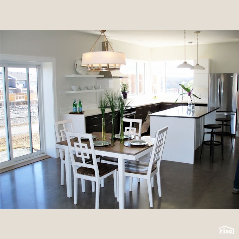 Halifax Passive House Kitchen and Dinning  with LED Lighting by Passive Design Solutions