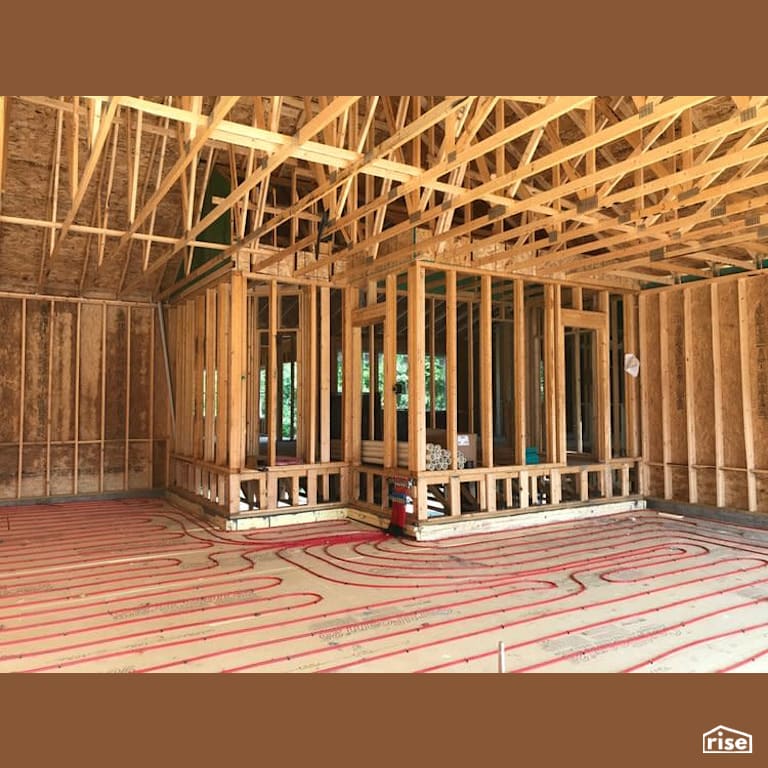 Tstud R19 Insulated Studs with radiant in-floor heating with Hydronic Radiant Floors by Tstud