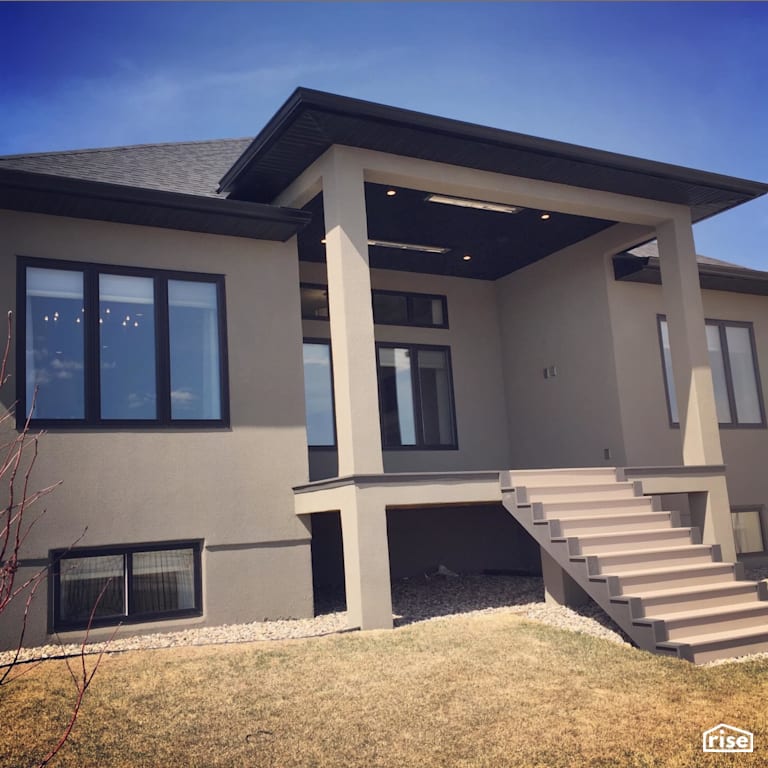 Beige spray cork exterior with Spray Cork by Vipeq Canada