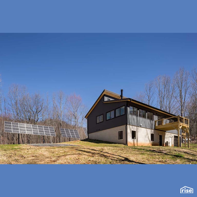 Ridgeline rear exterior with Pressure Treated Decking by Deltec Homes