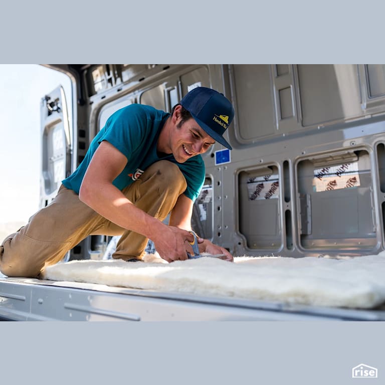 Installing Van Insulation is Fun! with Sheep's Wool Batt Insulation by Havelock Wool