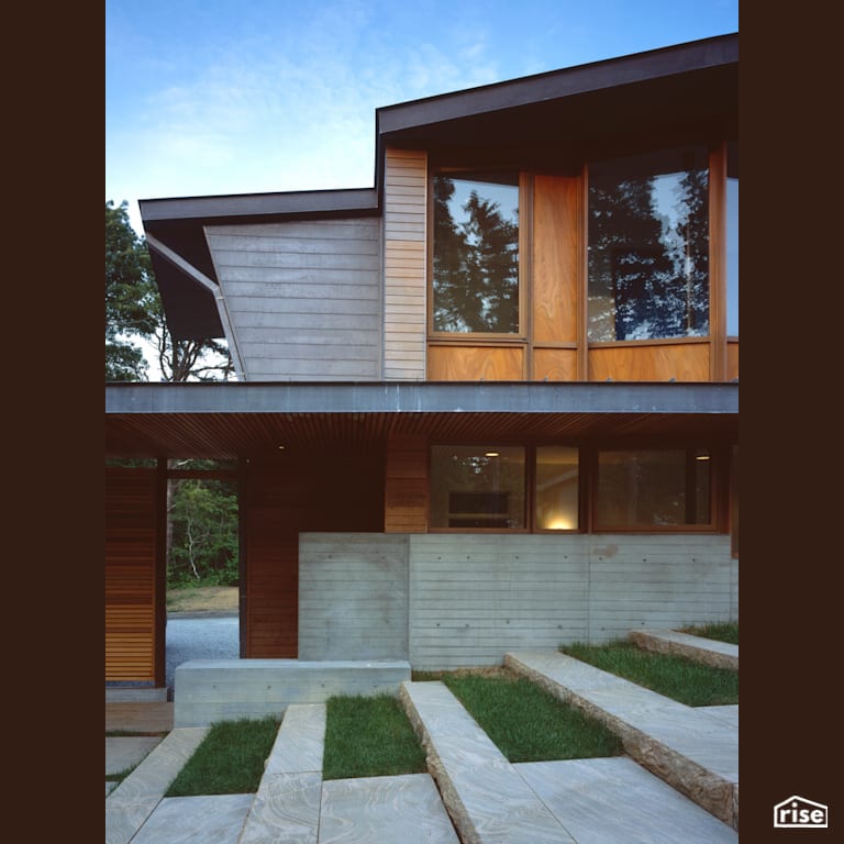 Orleans House - Exterior with Fixed Window by Charles Rose Architects