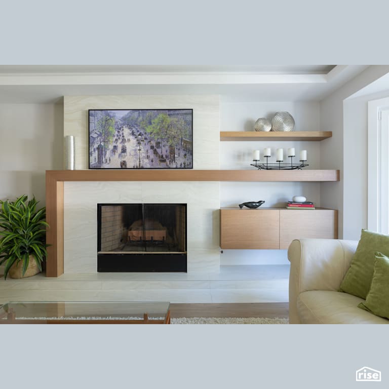 Modern Living Room with Air Purifying Plant by Synthesis Design