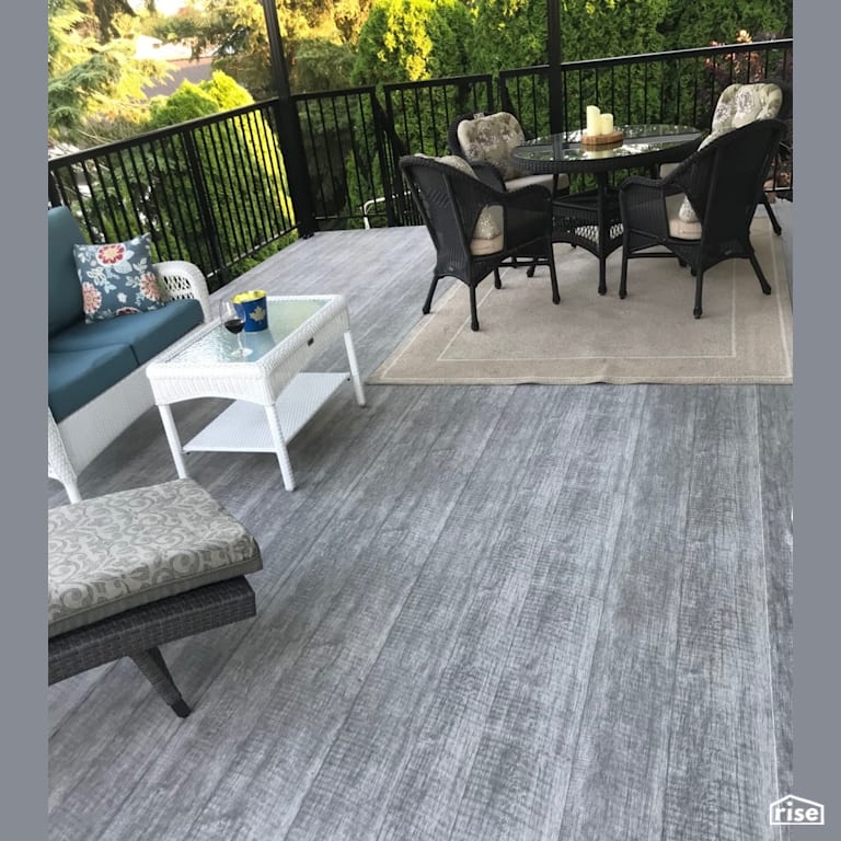 Prairie Barn - Vinyl Decking with a Wood Print with Vinyl Decking by Global Dec-k-ing Systems