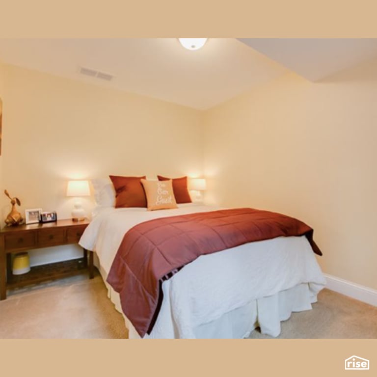 Bedroom with Forced Air by Constructive Builders