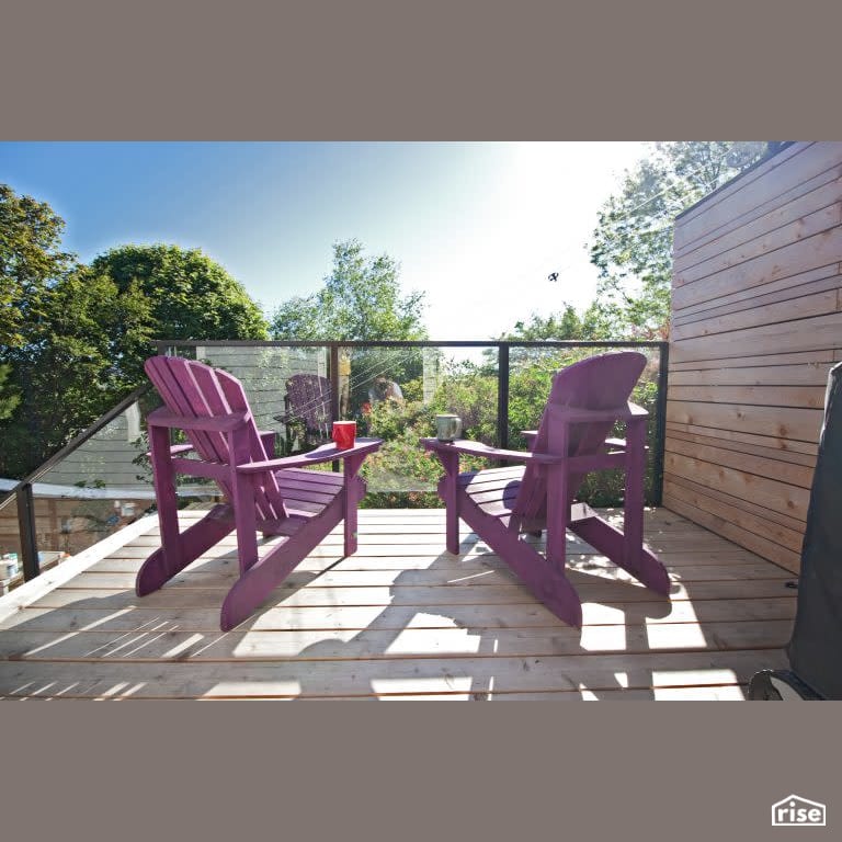 Hot Tub Deck with Pressure Treated Decking by RSI Projects