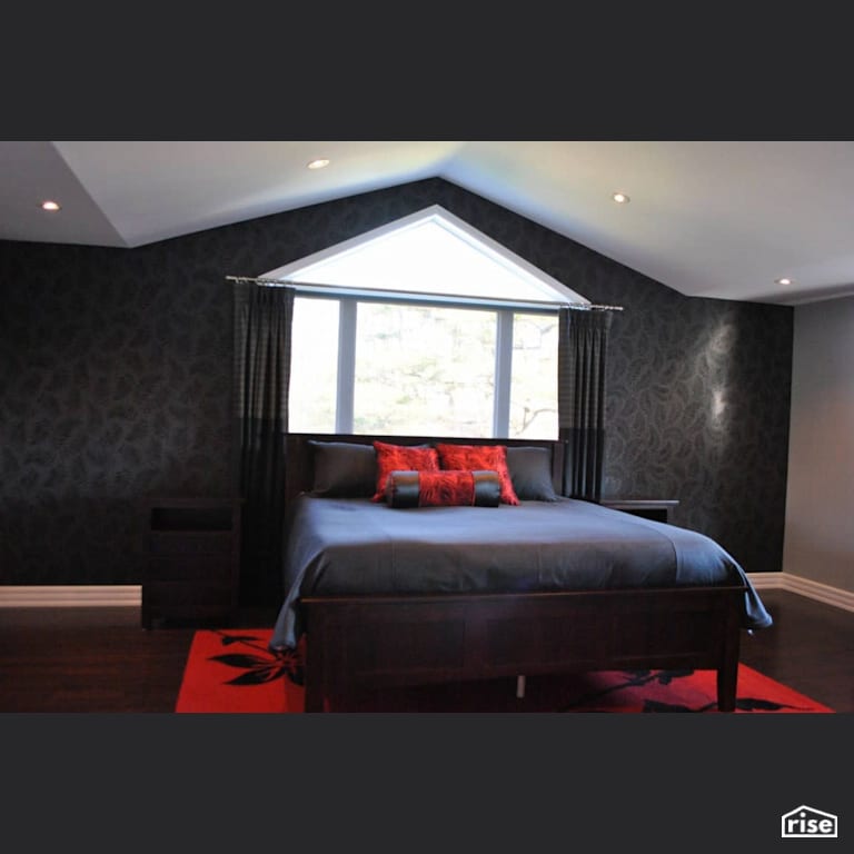 Sexy In The City - Bedroom with Engineered Hardwood by Amazing Space Interiors
