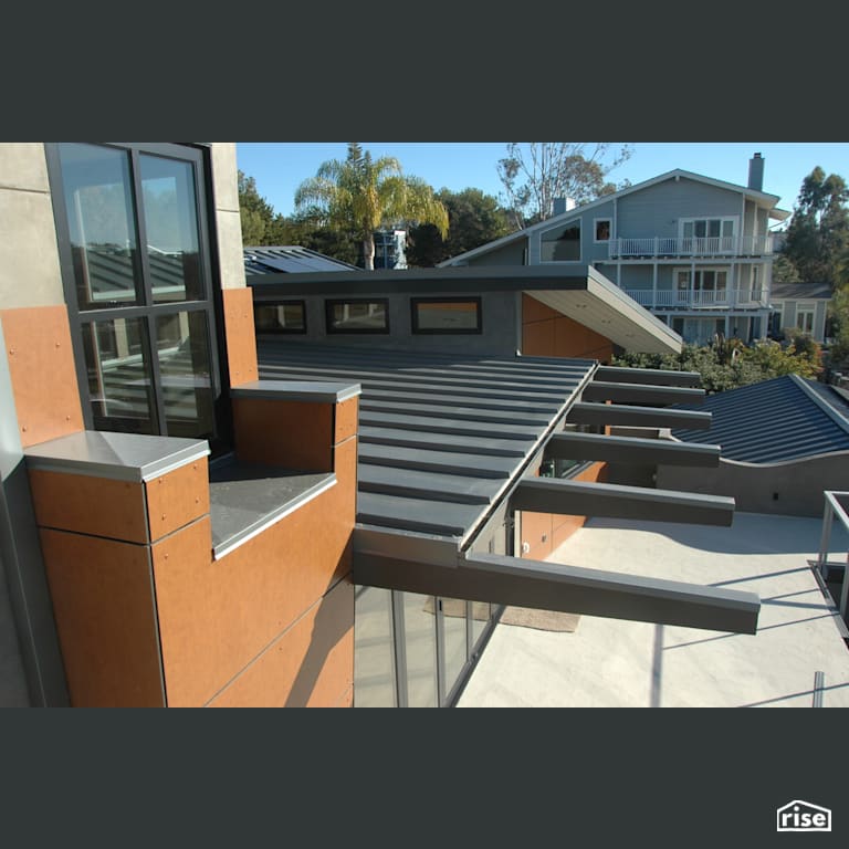 Roof with Off-Grid Solar Panel by Alliance Green Builders