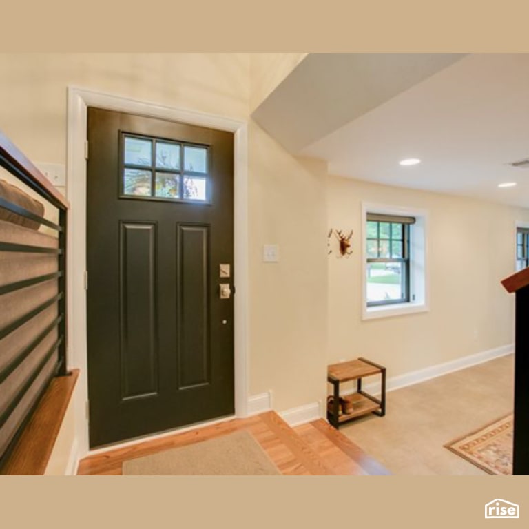 Entryway with Energy Star Exterior Door by Constructive Builders