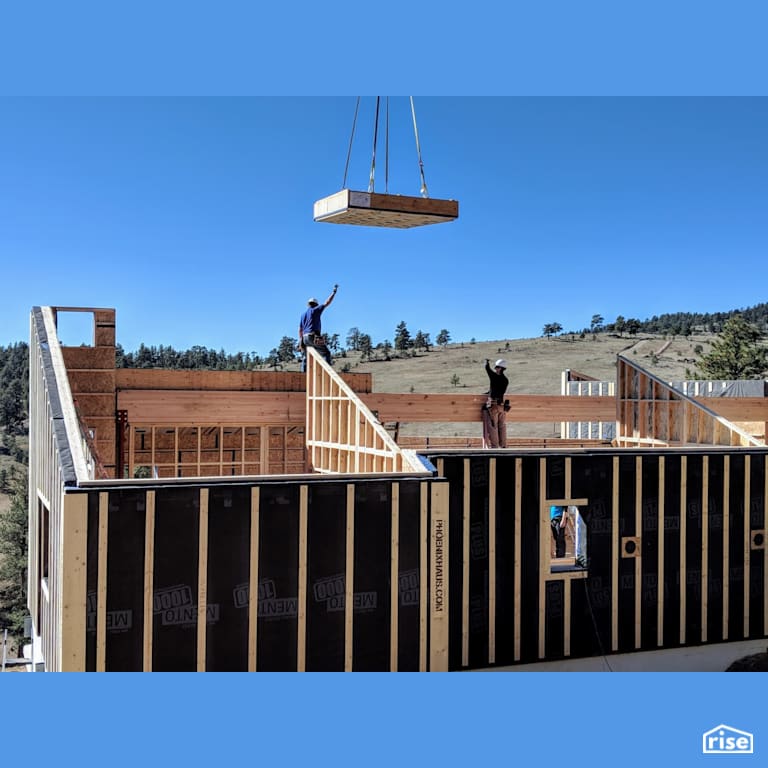 C29 panelized prefab Passive House install with Prefabricated Panelized Home by Phoenix Haus LLC