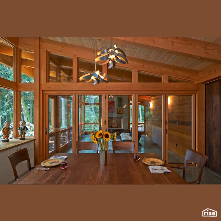 Vashon Island Custom Home with Argon Gas Filled Window by FabCab Inc