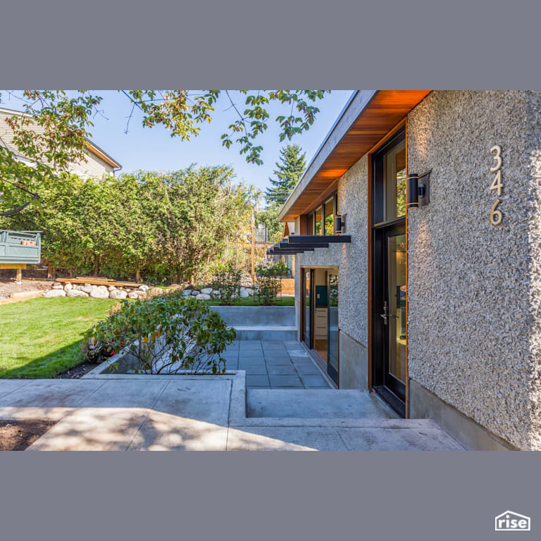 E45th Exterior Backyard Patio with LED Lighting by Lanefab Design/Build