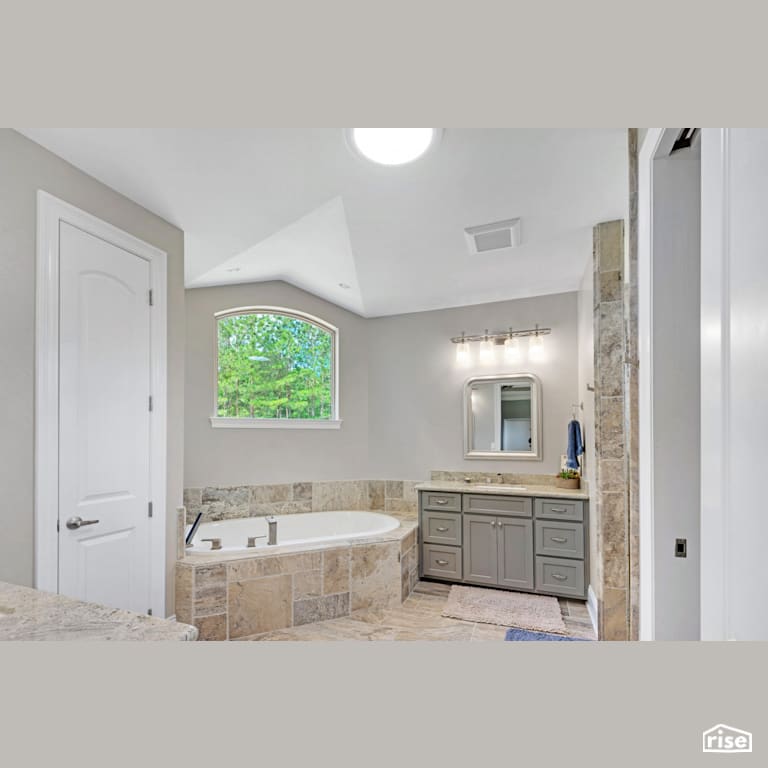 Bathroom Acorn 1 w/ Skylight with Tubular Skylight by Solatube International, Inc.