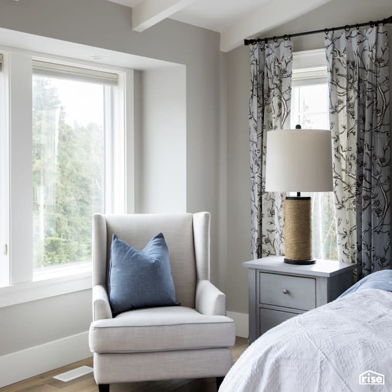Riverside - Bedroom with Desk Lamp by PlaidFox