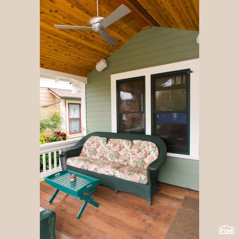 Deck with Ceiling Fan by Winsome Construction