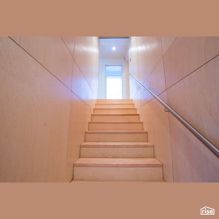 Coastal Home - Staircase with Integrated LED by Brad Goodsell Design | Build Inc