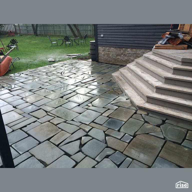 Stone Patio Pavers with Patio Stone by Earthworks Landscape & Design