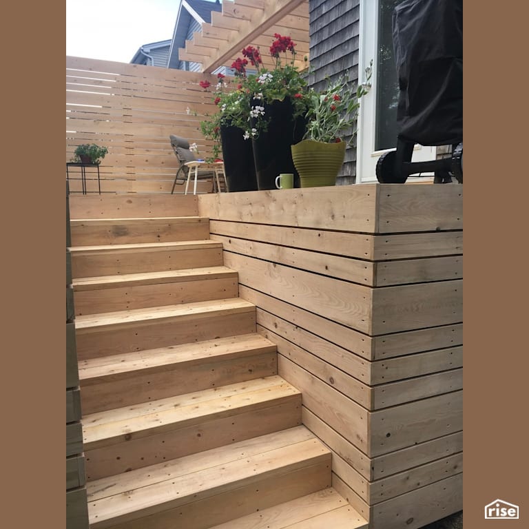 Rosemeade Avenue - Deck with Cedar Decking by Brad Goodsell Design | Build Inc