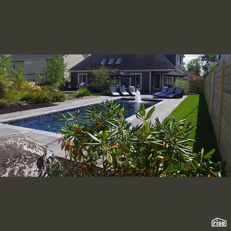 Pool Landscaping and Garden with Outdoor Gardens by Earthworks Landscape & Design