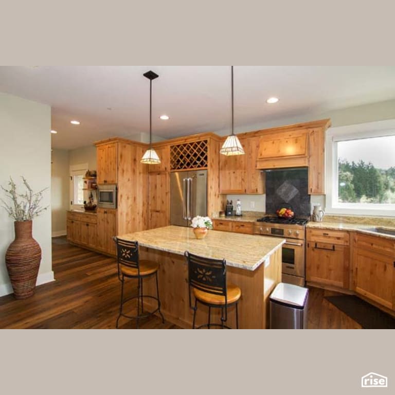 Kitchen with Integrated LED by Winsome Construction