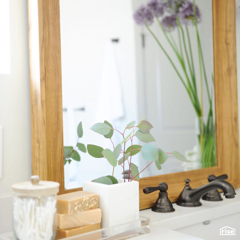Bathroom Vanity with Low-Flow Bathroom Faucet by PlaidFox