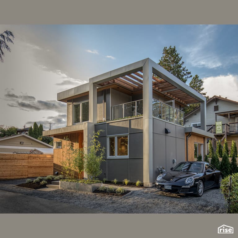 MODCUBE - Exterior with Outdoor Gardens by Synthesis Design