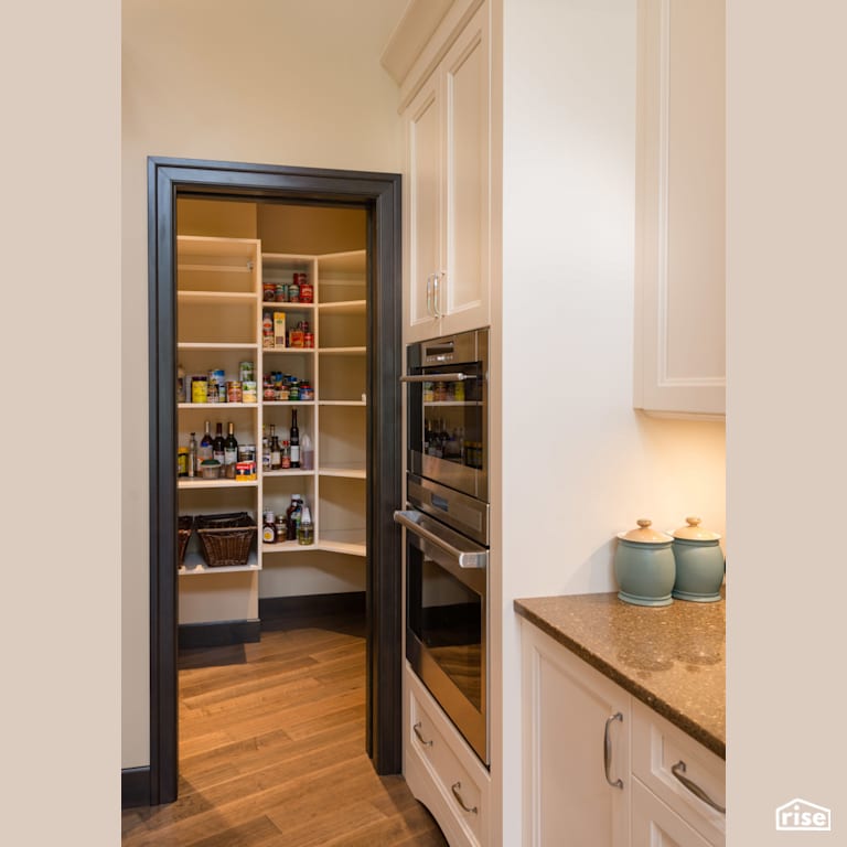 Pantry with Wall Oven by My House Design/Build Team Ltd.