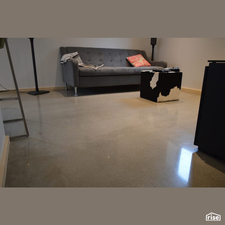 Polished Concrete Overlay with Concrete Flooring by DeltaCrete