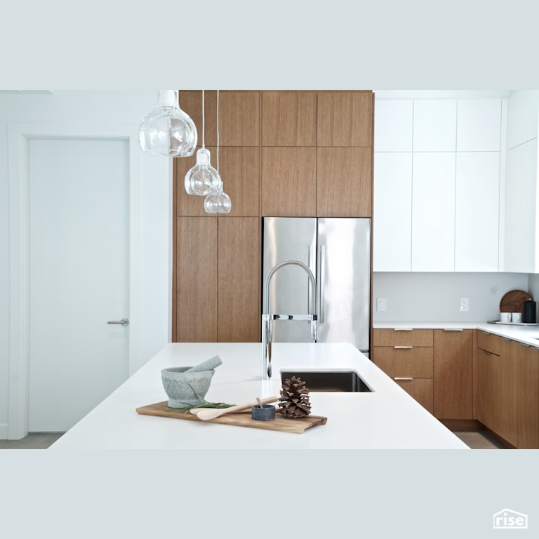 Kitchen with Low-Flow Kitchen Faucet by Naikoon Contracting