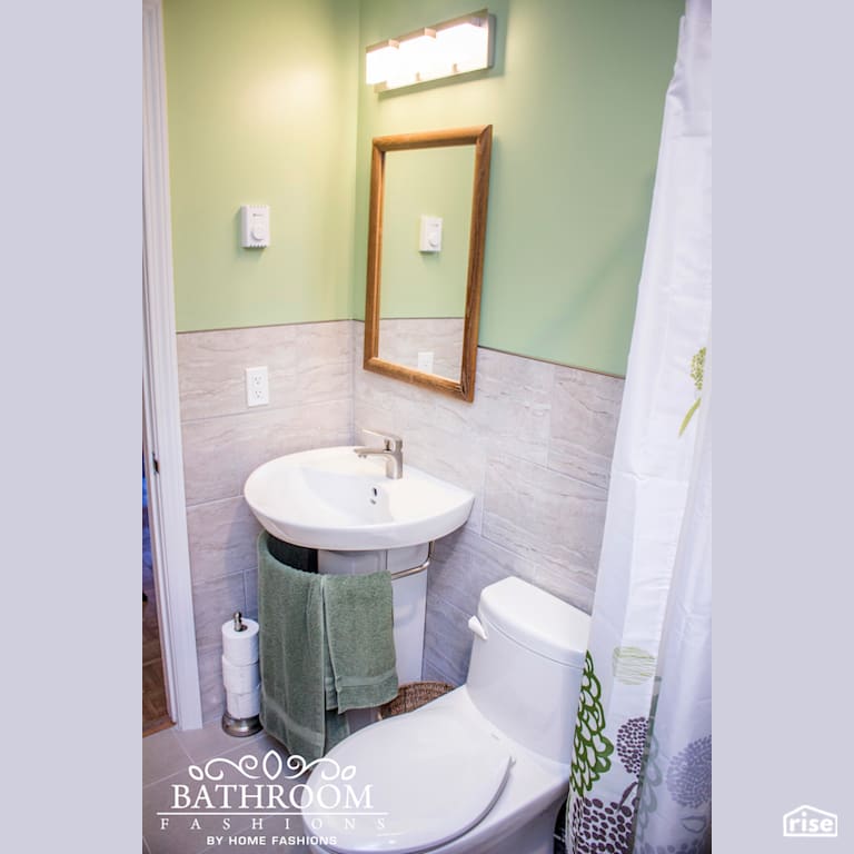 Bathroom Fashions - Double Bath Reno with LED Lighting by Home Fashions