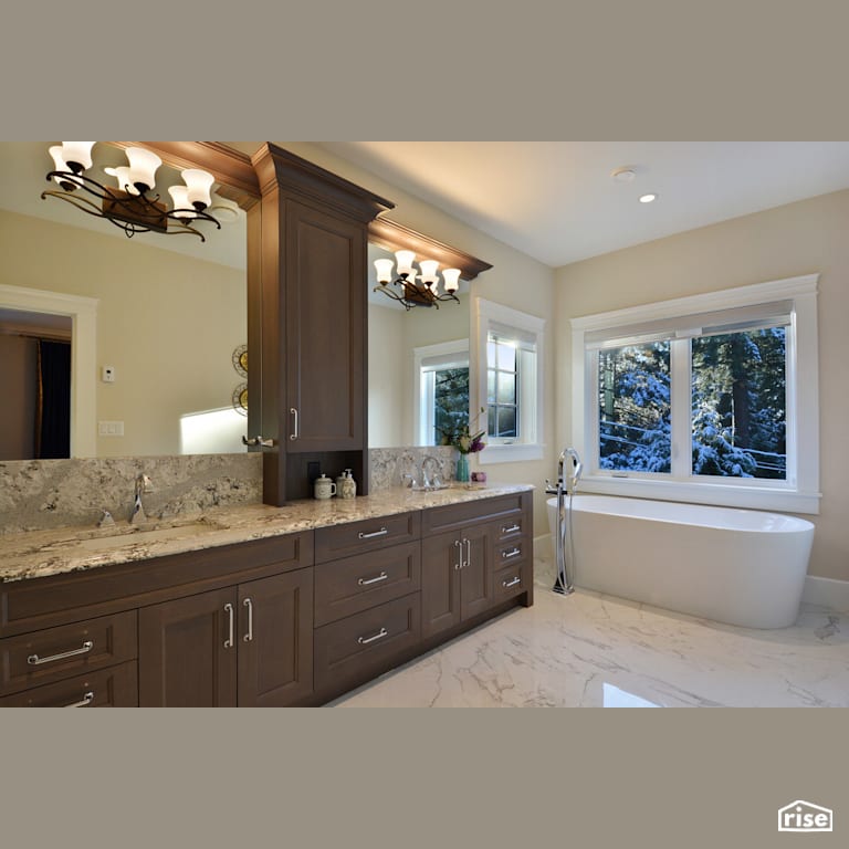 Ensuite with Integrated LED by My House Design/Build Team Ltd.