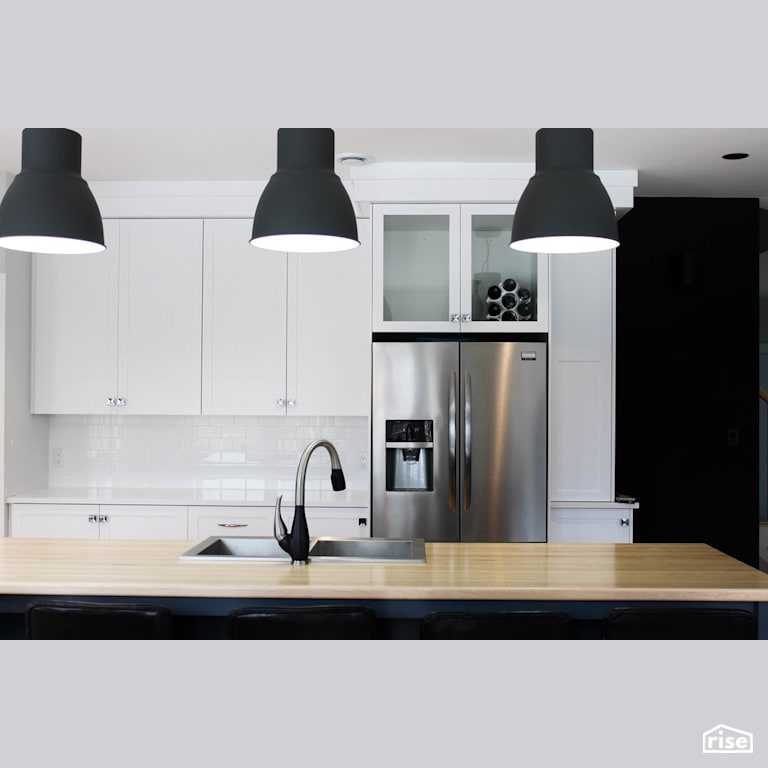 The California - Kitchen with Low-Flow Kitchen Faucet by Justin Bowers Homes