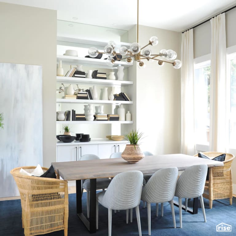 Luxton Square - Dining Room with LED Lighting by PlaidFox